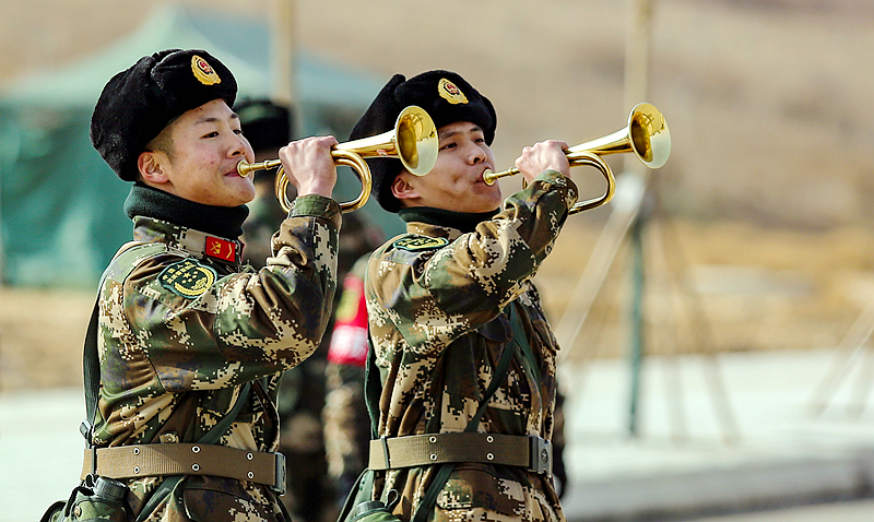 開訓(xùn)！武警甘肅省總隊(duì)拉開新年度軍事訓(xùn)練戰(zhàn)幕（組圖）