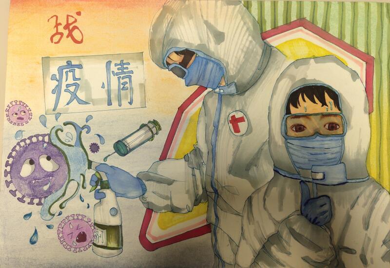 “疫情當(dāng)前，孩子們有‘畫(huà)’說(shuō)”作品展播（三十五）
