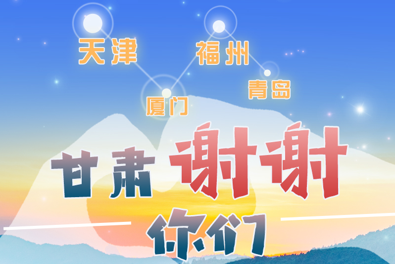 長圖|天津廈門福州青島，甘肅謝謝你們！