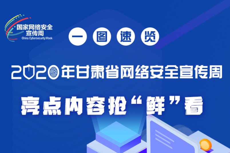 一圖速覽2020年甘肅省網(wǎng)絡(luò)安全宣傳周，亮點(diǎn)內(nèi)容搶“鮮”看！