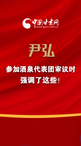 【2022甘肅兩會(huì)·圖解】尹弘書記參加酒泉代表團(tuán)審議時(shí)強(qiáng)調(diào)了這些！