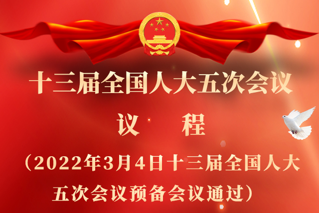 微海報(bào)|全國人大會(huì)議議程來了！