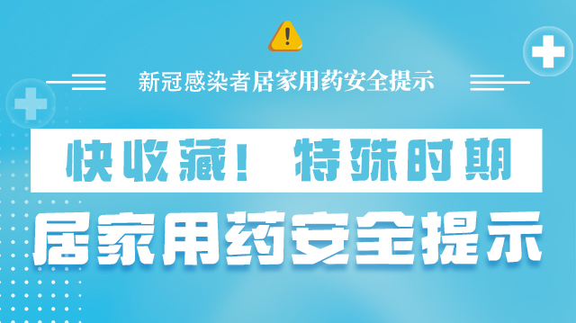 海報|快收藏！特殊時期，居家用藥安全提示→