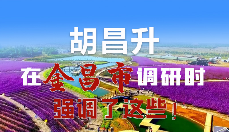 圖解|胡昌升在金昌市調(diào)研時(shí)強(qiáng)調(diào)了這些！