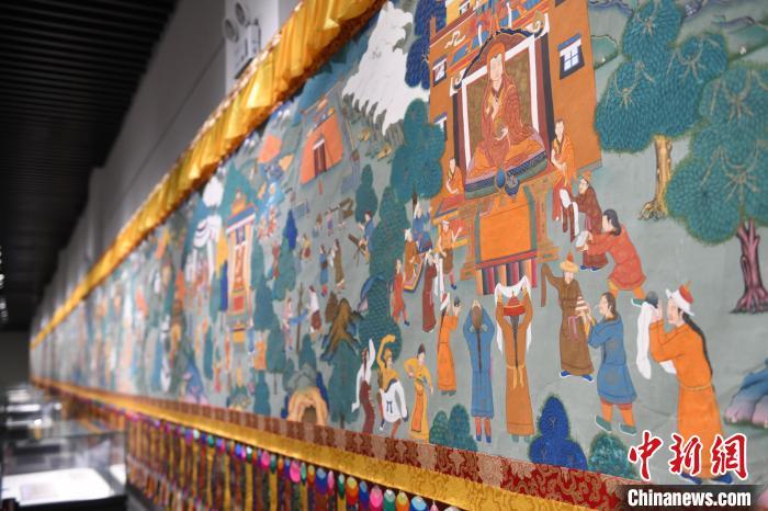8月20日，“塔影河聲吉祥千年——涼州會(huì)盟暨蘭州與武威文物聯(lián)展”在蘭州市博物館開展。戴文昌 攝