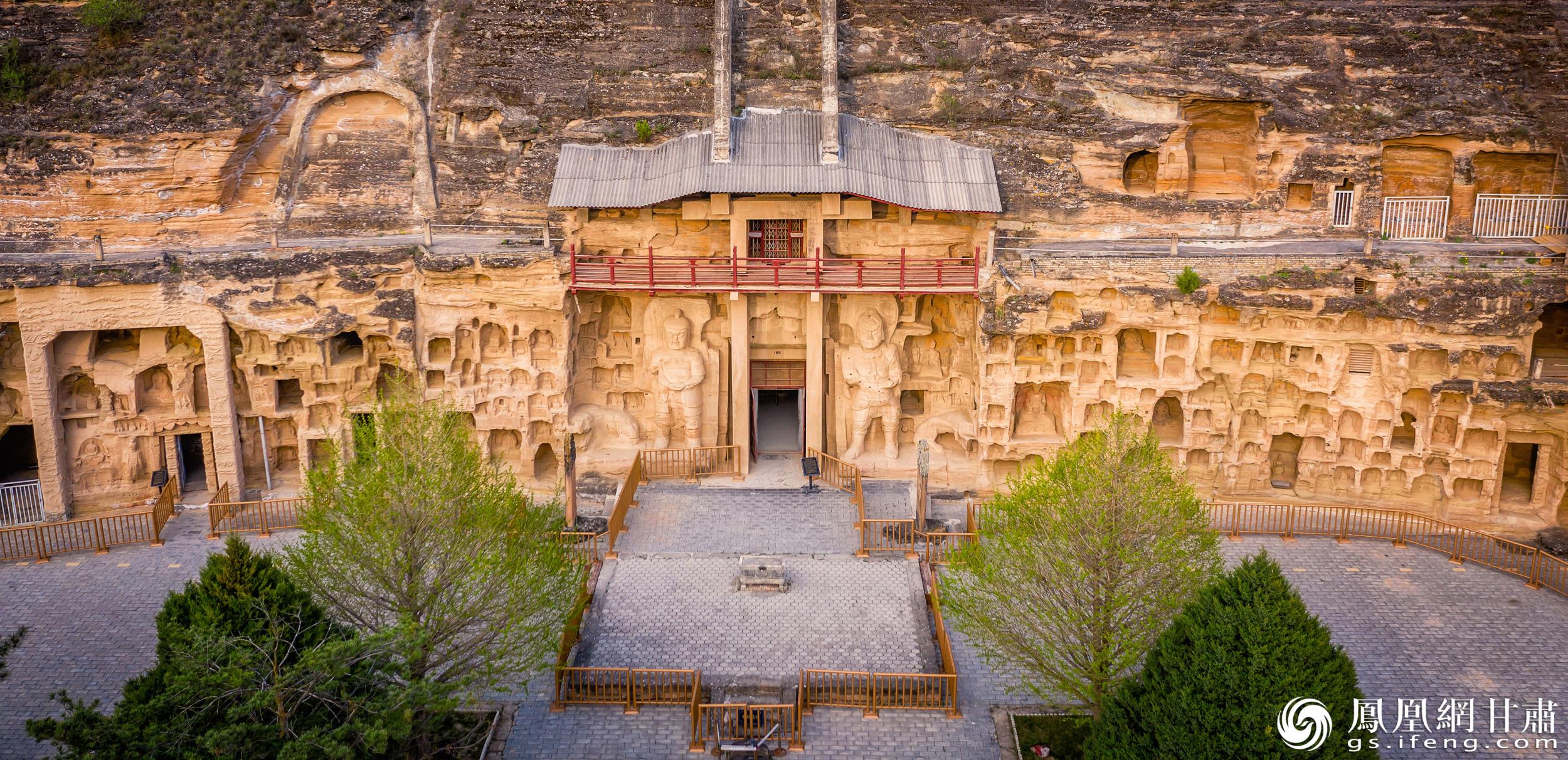北石窟寺始建于北魏，經(jīng)多個朝代增修形成密集窟龕。北石窟寺文物保護研究所供圖