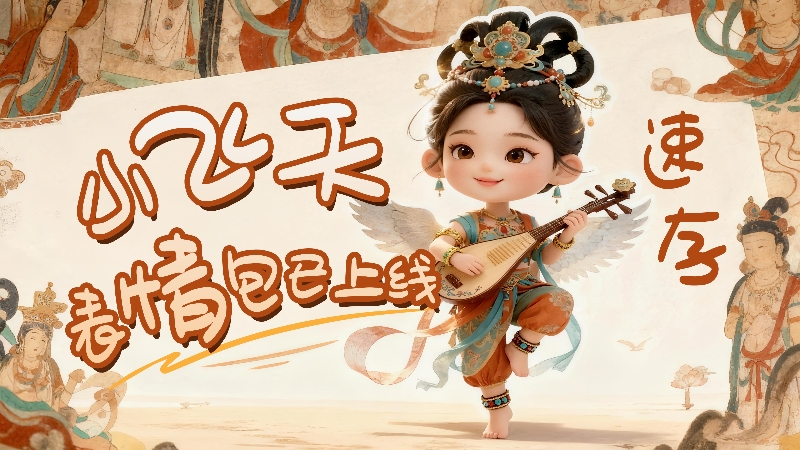 【何以中國(guó)·壁畫里的中國(guó)】小飛天表情包已上線，速存！