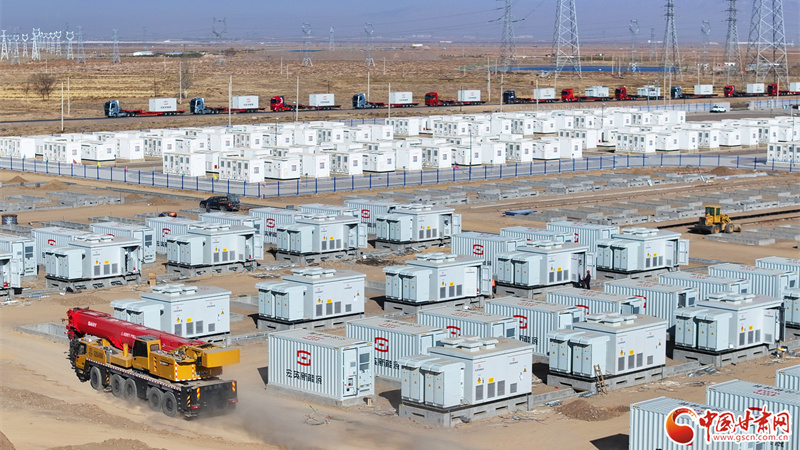 隴拍客丨民樂：儲能電站項目建設(shè)正酣