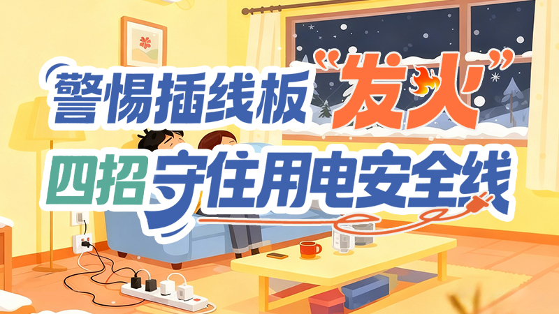 長(zhǎng)圖|警惕插線板“發(fā)火”!四招守住用電安全線
